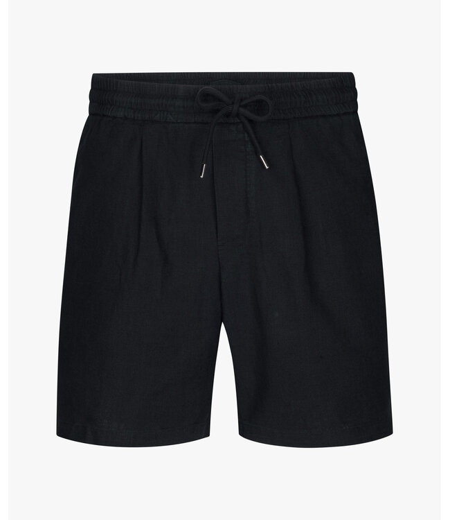 Profuomo Linen Shorts Navy