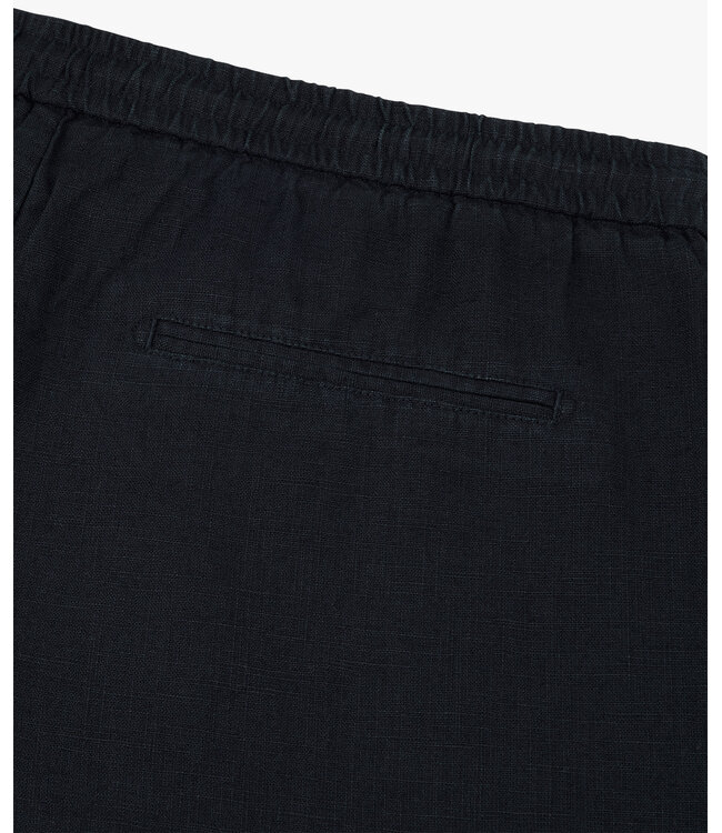 Profuomo Linen Shorts Navy
