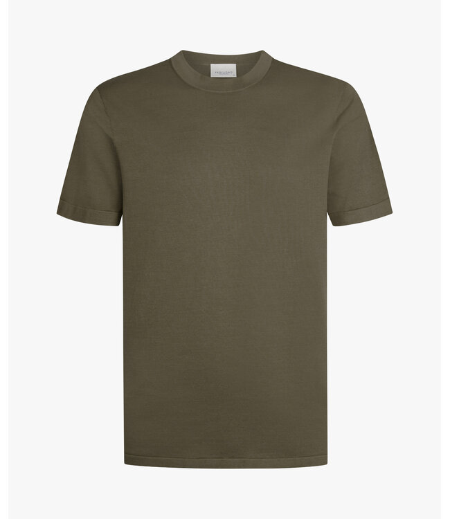 Profuomo T-Shirt Crew Neck Brown