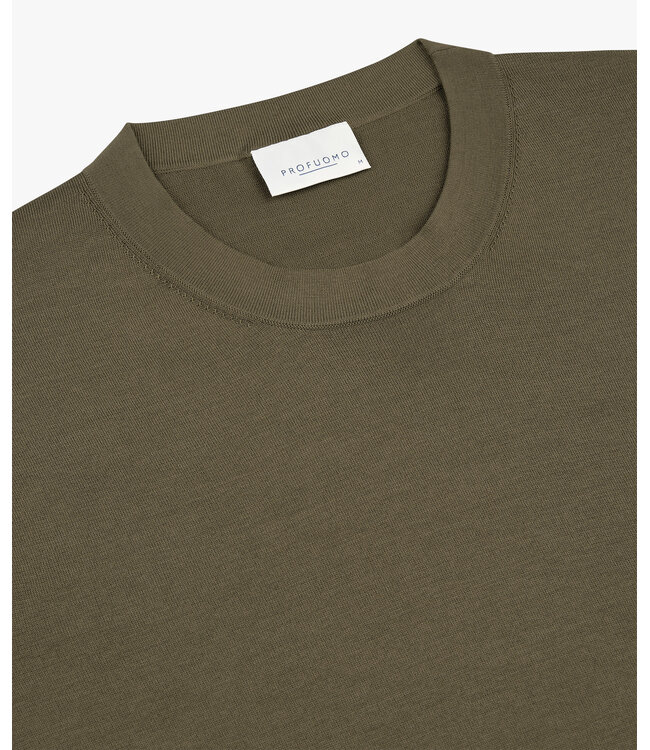 Profuomo T-Shirt Crew Neck Brown