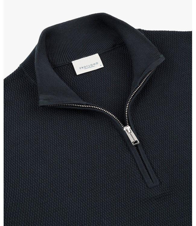 Profuomo Pullover Half Zip Navy