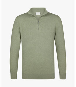 Profuomo Pullover Half Zip Medium Green