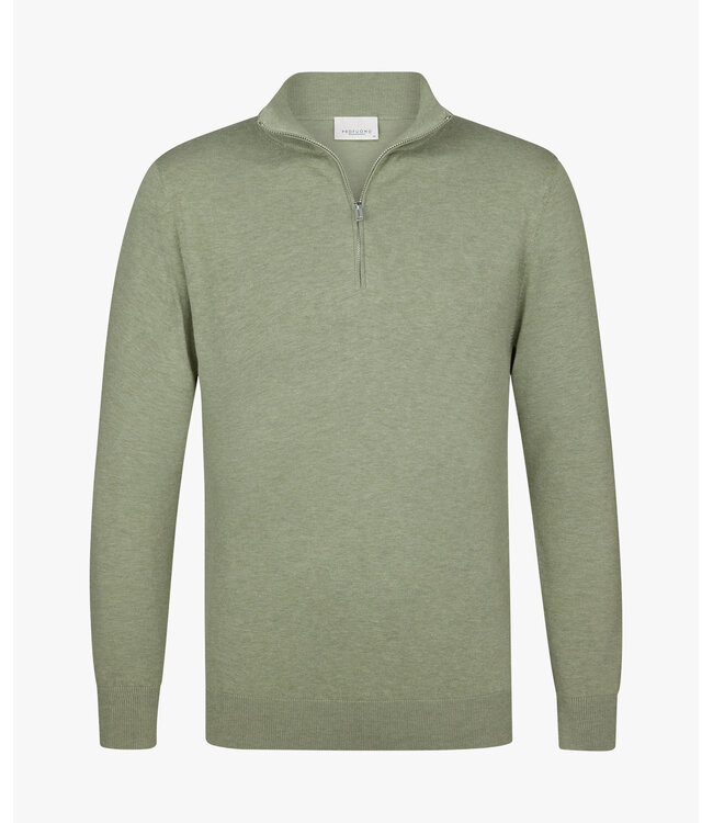 Profuomo Pullover Half Zip Medium Green
