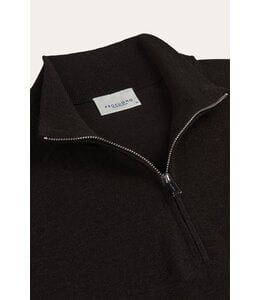 Profuomo Dark brown Luxury Basic half zip