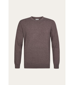 Profuomo Aubergine Luxury Basic crewneck