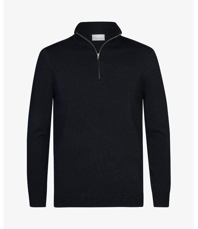 Profuomo Navy Luxury Basic half zip