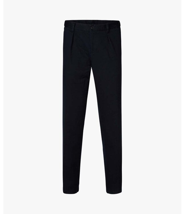 Profuomo Navy stretch twill chino