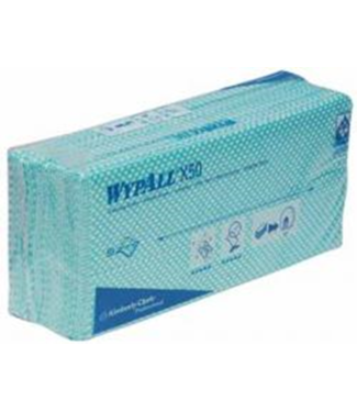Kimberly-Clark Wypall X50 Sopdoeken Interfolded groen