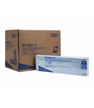 Kimberly-Clark Wypall X80 Sopdoeken Interfolded blauw