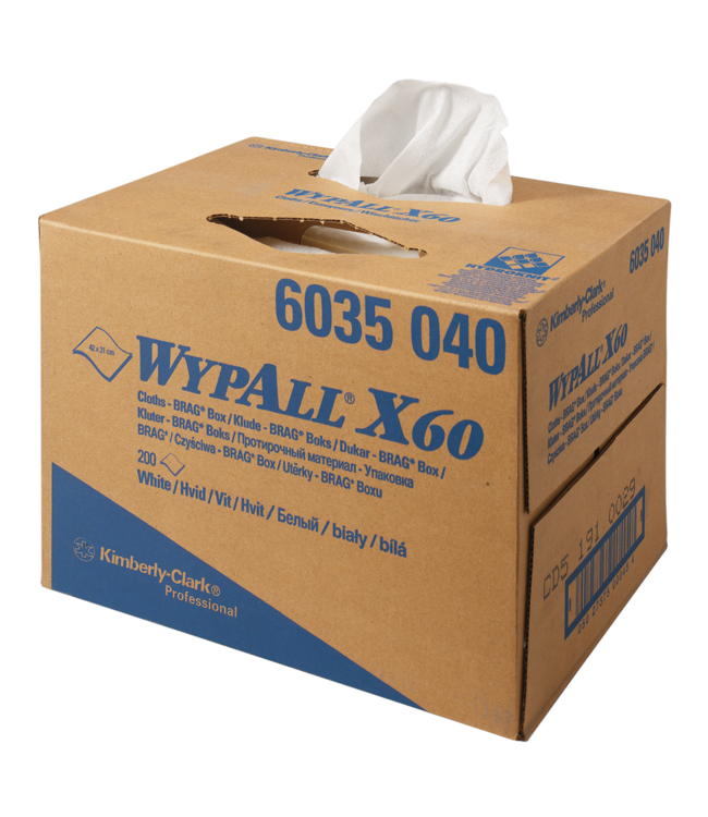Kimberly-Clark Wypall X60 wit in dispenserdoos