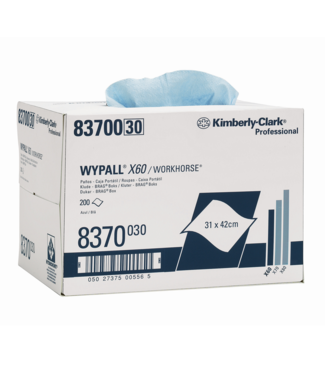 Kimberly-Clark Wypall X60 blauw in dispenserdoos