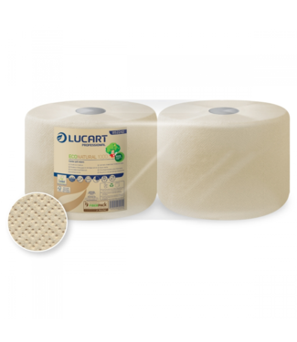 Lucart Eco Natural Maxirol 2-laags havanna 300m 1000 vellen