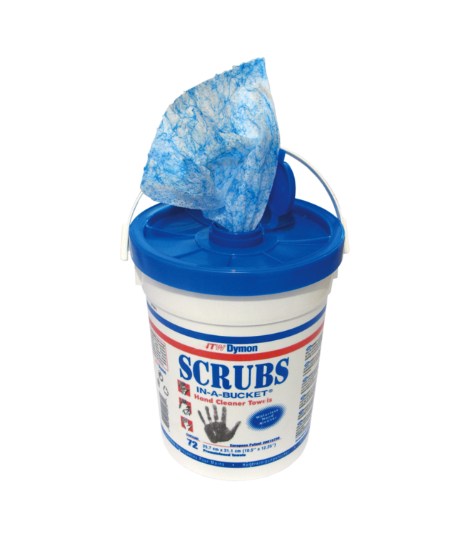 Primp Scrubs-in-a-bucket met korrel