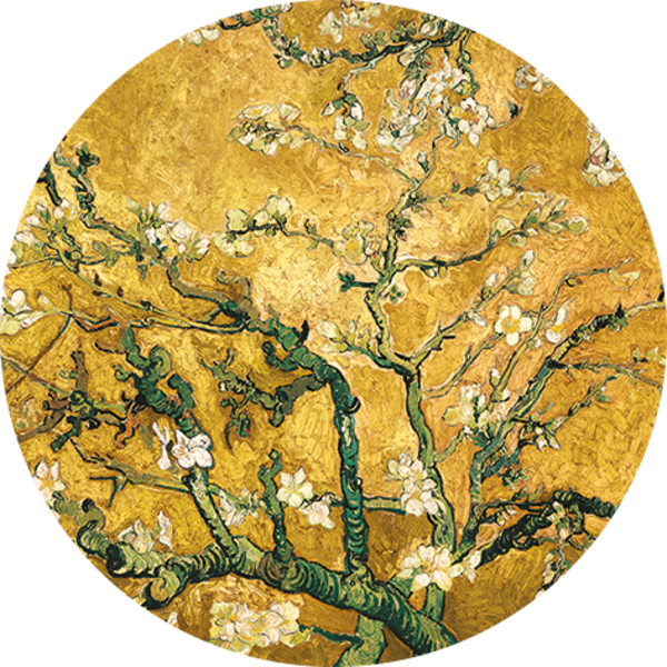 Mondiart Wandkleed Mondiart 'Vincent van Gogh Yellow Blossom'