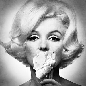 Aluart schilderij 'Marilyn Monroe Ice Cream'