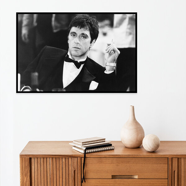 Mondiart Poster Mondiart 'Al Pacino' met zwarte lijst