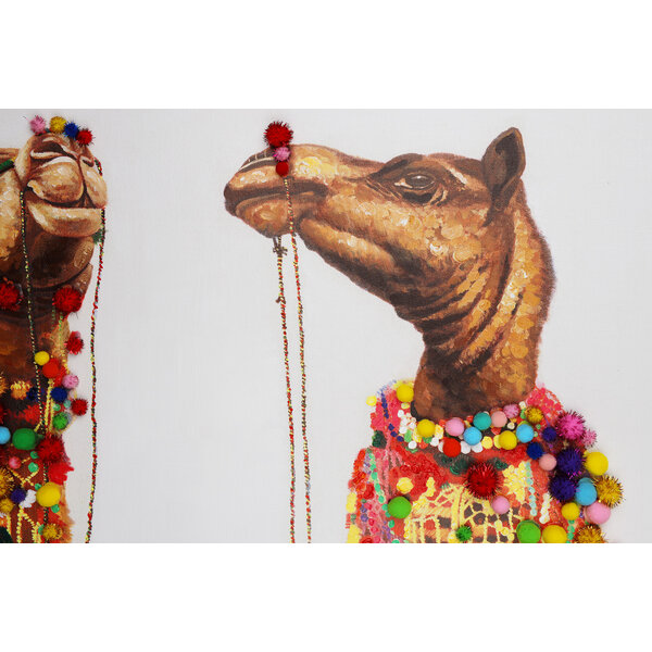 Co co maison Canvas schilderij Co Co Maison 'De twee versierde kamelen'