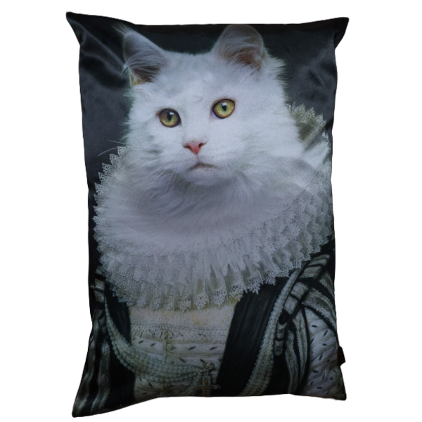 Mondiart Sierkussen Mondiart' Royal Cat White'