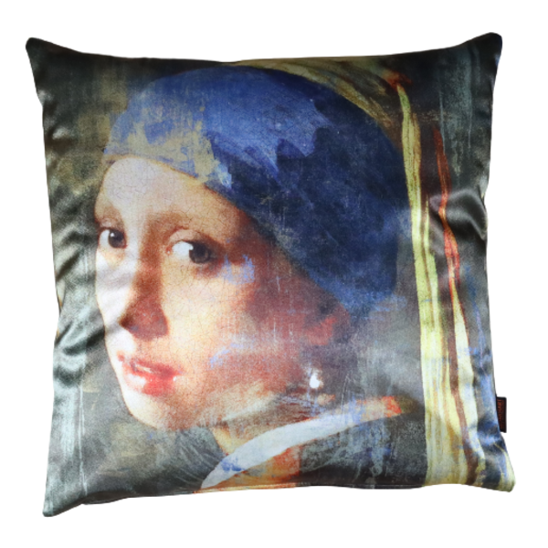 Mondiart Sierkussen Vermeer Mondiart 'Meisje met de Parel'