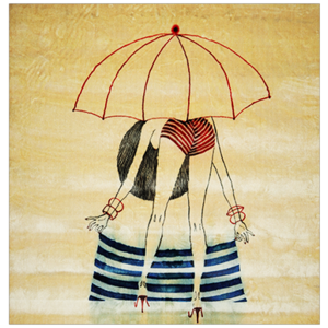 Mondiart vloerkleed 'parasol'