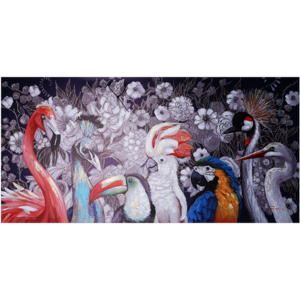 Canvas schilderij 'Tropische vogels'