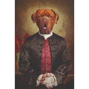 Alaurt schilderij 'Royal Dog de Bordeaux'