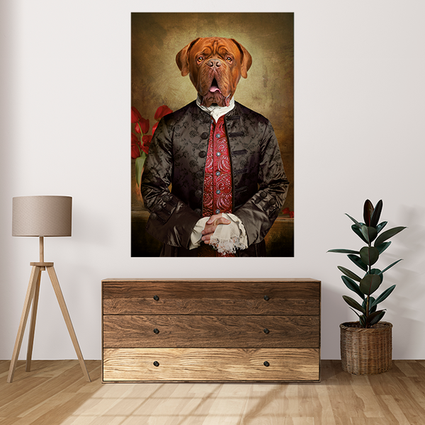 Mondiart Aluart schilderij Mondiart 'Royal Dog de Bordeaux'