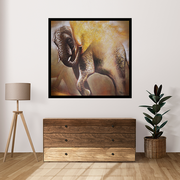Co co maison Canvas schilderij Co co Maison 'The Elephant'