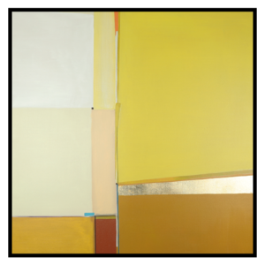 Canvas 'abstracte gele vlakken'