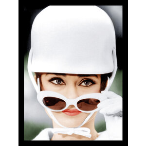 Ingelijste poster 'Audrey Hepburn'