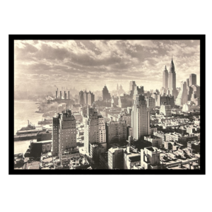 ingelijste poster 'New York city jaren 1930'