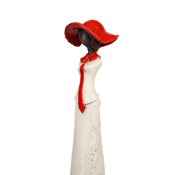 Jacques Kroon Keramiek beeld Jacques Kroon 'Rode hoed'