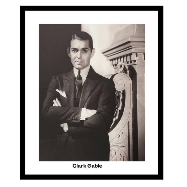 Mondiart Ingelijste poster Mondiart 'Clark Gable'