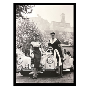 Ingelijste poster 'Vintage ladies'