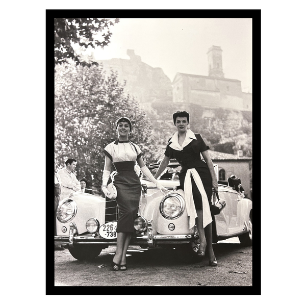 Mondiart Ingelijste poster Mondiart 'Vintage ladies'