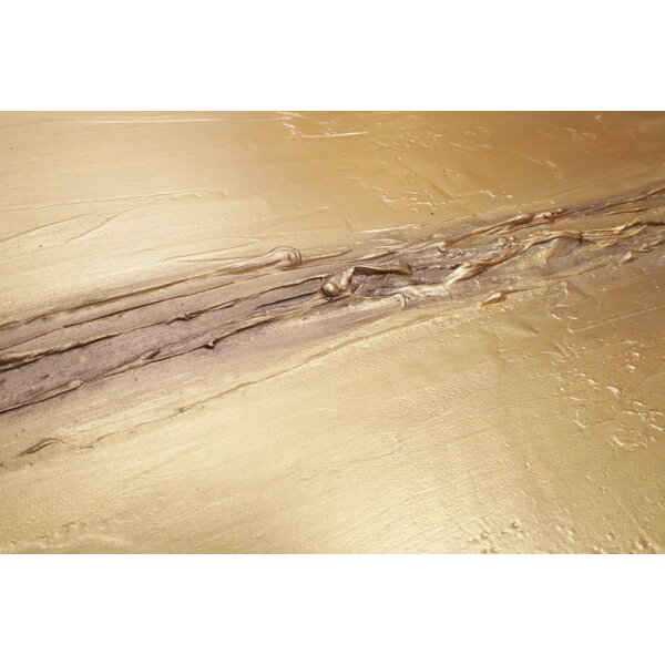 L.paramount Canvas schilderij Mondiart 'Wave Gold'