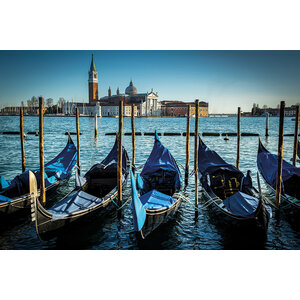 Alaurt schilderij 'De boten van Venetië'
