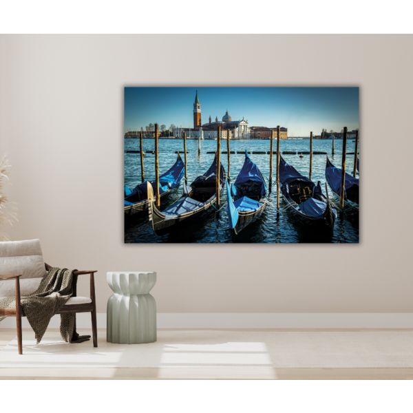 Mondiart Alaurt schilderij 'De boten van Venetië'