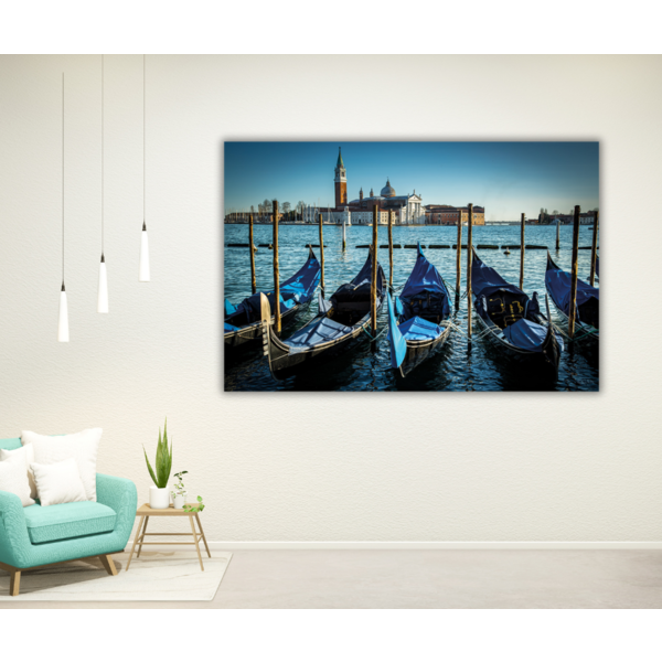 Mondiart Alaurt schilderij 'De boten van Venetië'