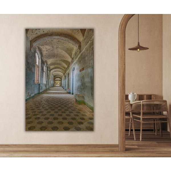 Mondiart Aluart schilderij Mondiart 'De verlaten  Beelitz'