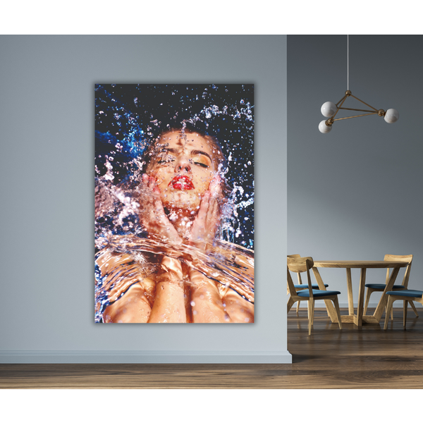 Mondiart Aluart schilderij Mondiart 'Splashing Face'