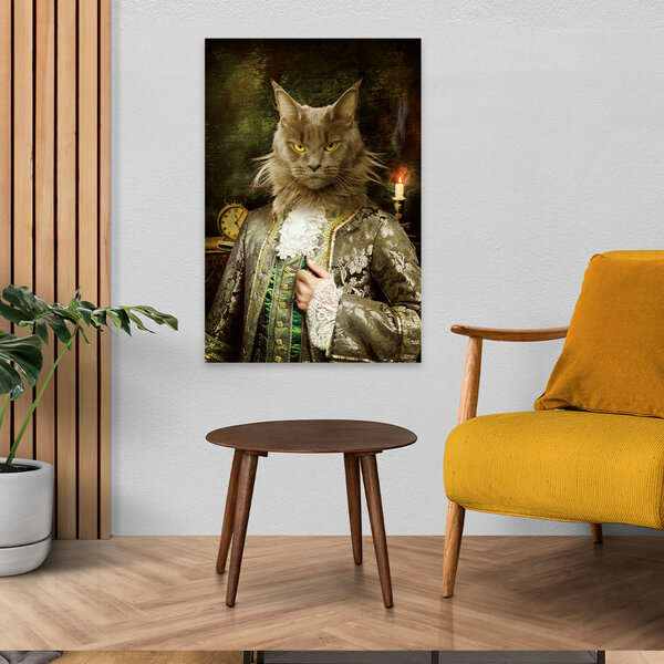 Mondiart Aluart schilderij Mondiart 'Royal cat'