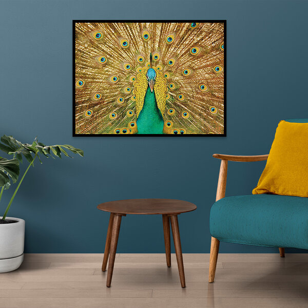 Mondiart Aluart schilderij Mondiart 'Peacock'