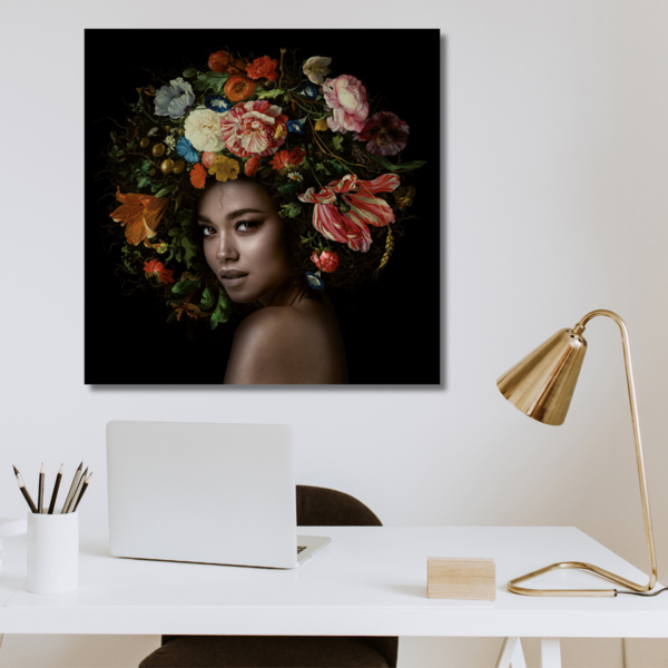 Mondiart Aluart schilderij Mondiart 'Flower power'