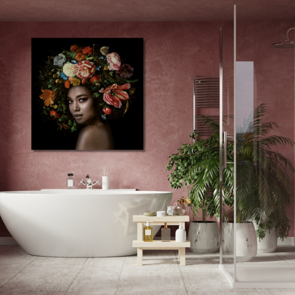 Mondiart Aluart schilderij Mondiart 'Flower power'