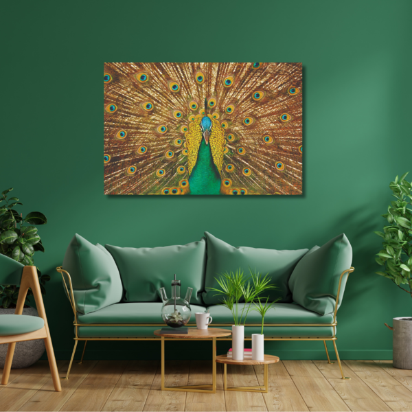 Mondiart Aluart schilderij Mondiart 'Peacock'