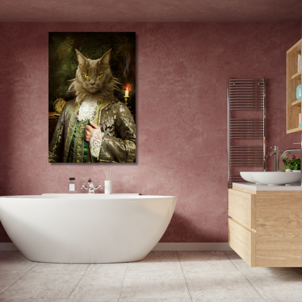 Mondiart Aluart schilderij Mondiart 'Royal cat'