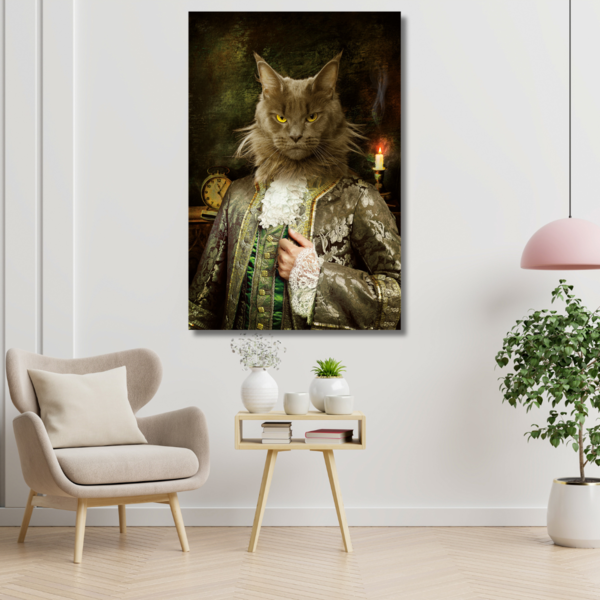 Mondiart Aluart schilderij Mondiart 'Royal cat'