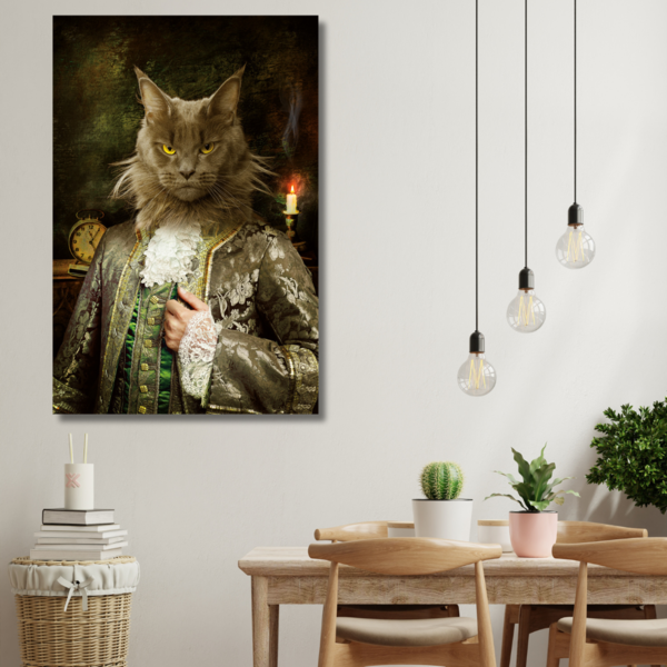 Mondiart Aluart schilderij Mondiart 'Royal cat'