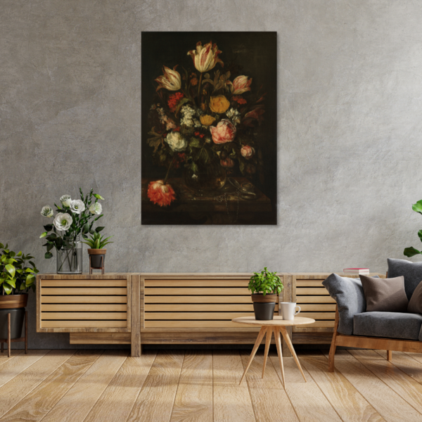 Mondiart Aluart schilderij Mondiart  'Vintage Flowers'